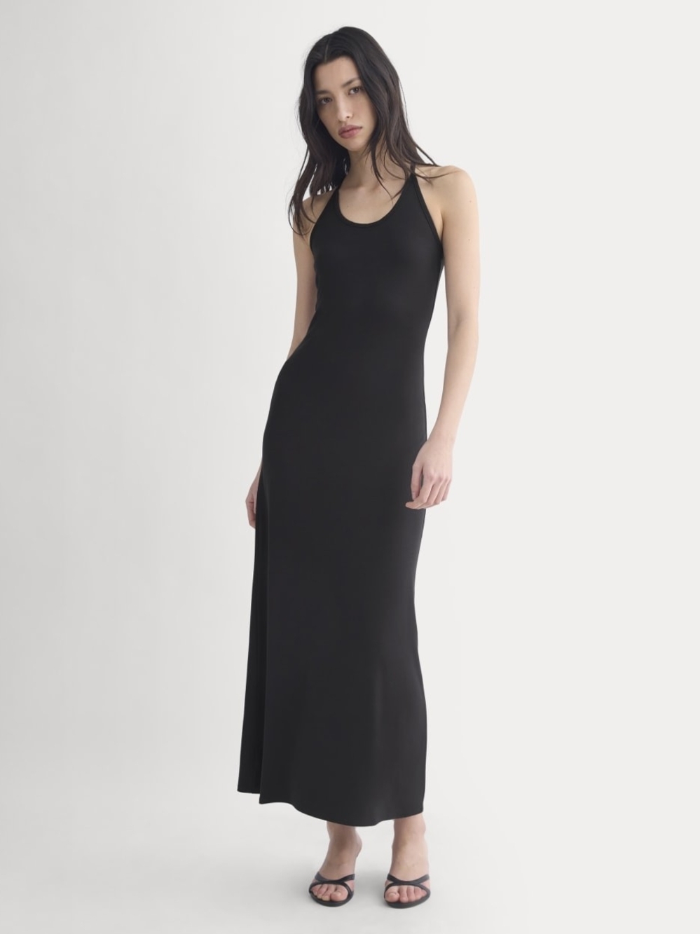 Everlane Black Halter-Neck Maxi Dress